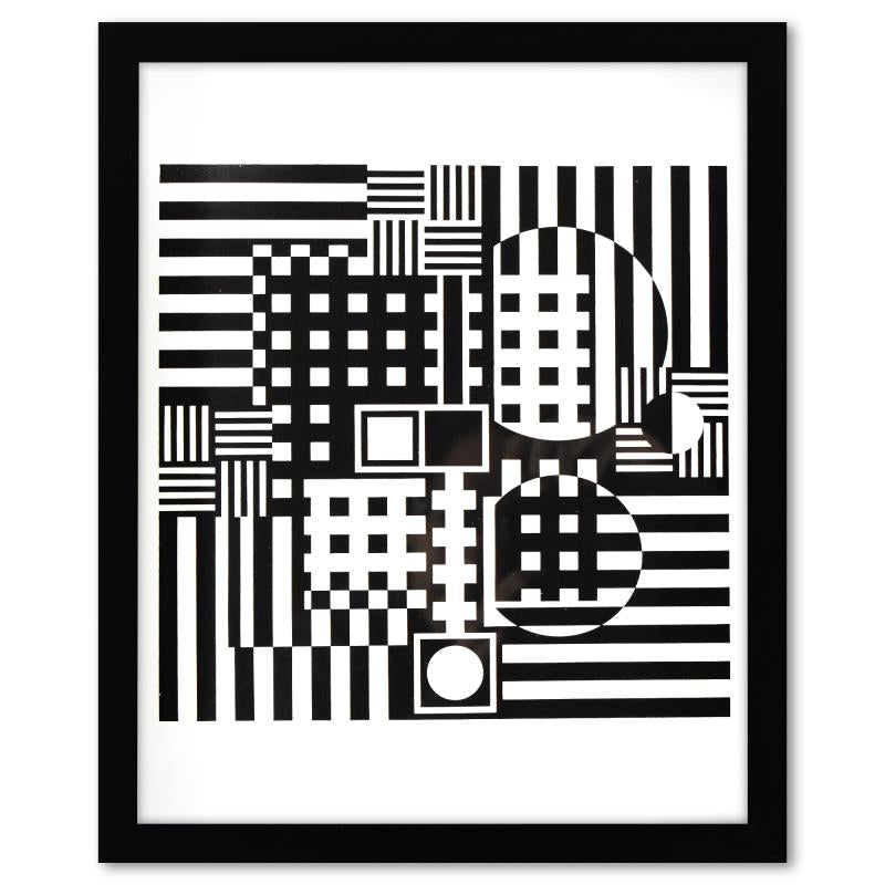 Victor Vasarely (1908-1997), "Torke-UY et Jerusa de la serie Croises (Diptych)"1973