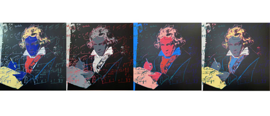 Andy Warhol Beethoven Portfolio (4pcs) Sunday B. Morning