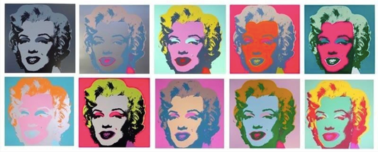 Andy Warhol Classic Marilyn Monroe Portfolio (10 pcs) Sunday B. Morning