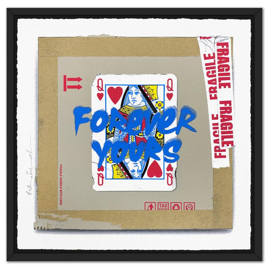 Mr. Brainwash "Queen of Love (Blue)" Hand Signed Limited Edition Serigraph