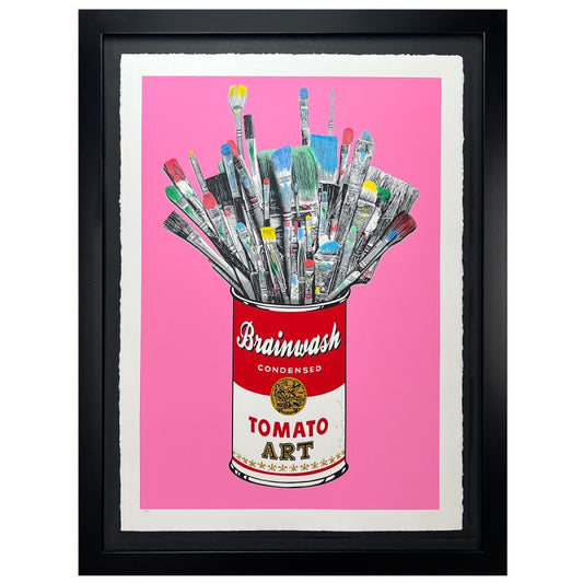 Mr. Brainwash "Tomato Pop (Pink)" Hand Signed Limited Edition Serigraph
