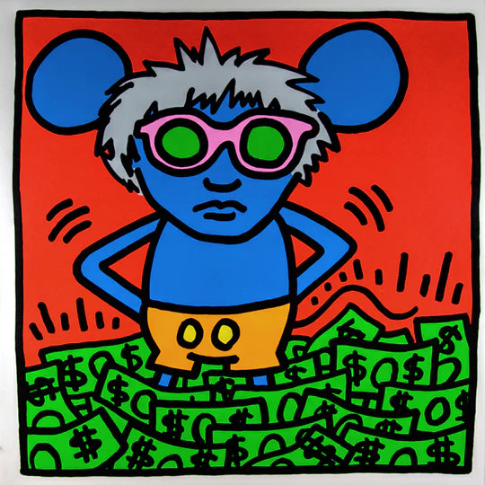 Keith Haring ''Andy Mouse II'' Silkscreen Proof