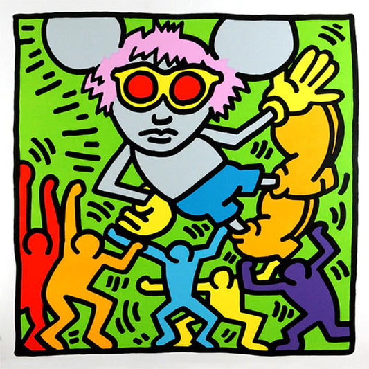 Keith Haring ''Andy Mouse I'' Silkscreen Proof