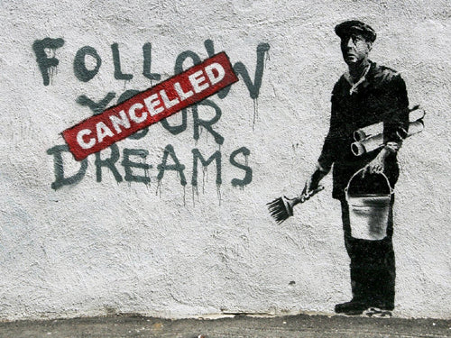 Banksy "Follow Your Dreams" Poster