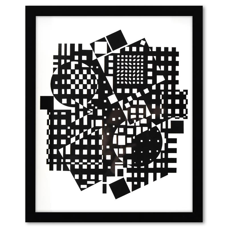 Victor Vasarely (1908-1997), "Torke-UY et Jerusa de la serie Croises (Diptych)"1973