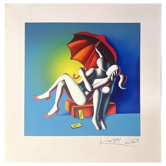 Mark Kostabi, "Liberi Dal Mondo Virtuale" Limited Edition Serigraph