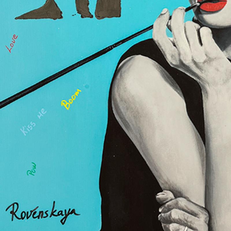 Nastya Rovenskaya "Audrey" Original Mixed Media