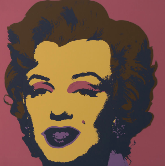 ANDY WARHOL MARILYN MONROE 11.27 SUNDAY B. MORNING SILKSCREEN