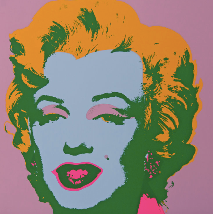 ANDY WARHOL MARILYN MONROE 11.28 SUNDAY B. MORNING SILKSCREEN