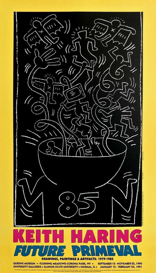 Keith Haring Future Primeval Offset Lithograph