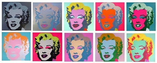 Andy Warhol Classic Marilyn Monroe Portfolio (10 pcs) Sunday B. Morning