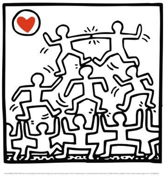 Keith Haring One Man Show (Detail 2) Offset Lithograph