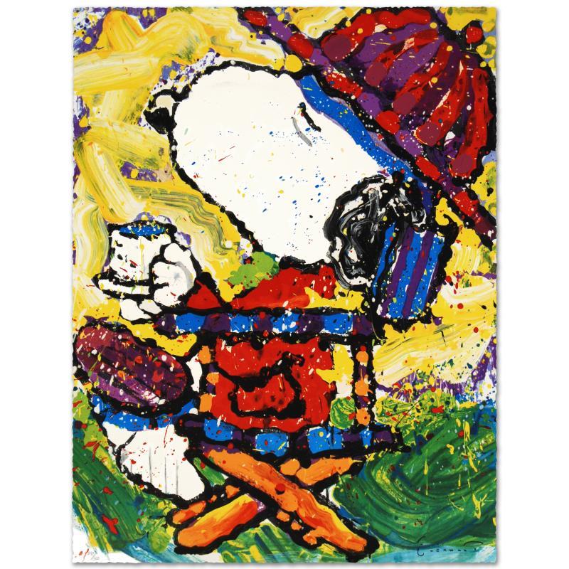 Tom Everhart Tea at Bel Air 3:00 Original Lithograph